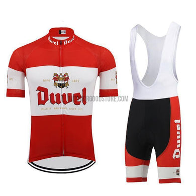 Duvel Beer Retro Cycling Jersey Kit-cycling jersey-Outdoor Good Store