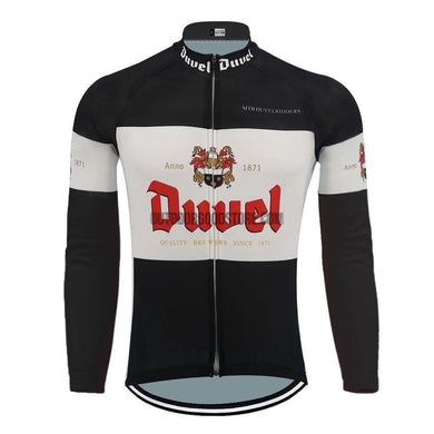 Duvel Black Beer Long Sleeve Cycling Jersey-cycling jersey-Outdoor Good Store