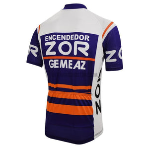 Encendedor Zor Gemeaz Retro Cycling Jersey-cycling jersey-Outdoor Good Store