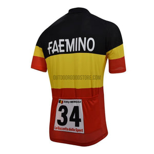 Faemino Belgium Retro Cycling Jersey-cycling jersey-Outdoor Good Store