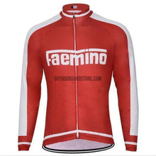 Faemino Retro Long Sleeve Cycling Jersey-cycling jersey-Outdoor Good Store
