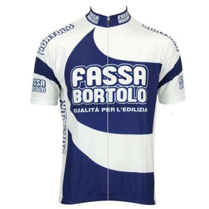 Fassa Bortolo Retro Cycling Jersey-cycling jersey-Outdoor Good Store
