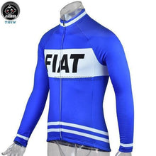 Fiat Blue Long Cycling Jersey-cycling jersey-Outdoor Good Store