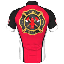 Fire Fighter Department Cycling Jersey (Customizable)-cycling jersey-Outdoor Good Store