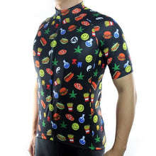 Food Sushi Burger Fries Retro Cycling Jersey-cycling jersey-Outdoor Good Store