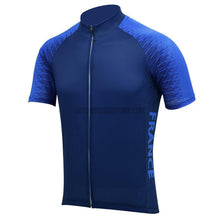 France Team Blue Retro Cycling Jersey-cycling jersey-Outdoor Good Store