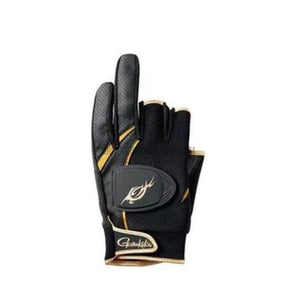 Gamakatsu 3/5 Fingerless Anti-Slip Leather Fishing Gloves-Outdoor Good Store