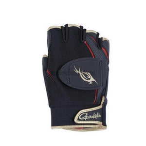Gamakatsu 3/5 Fingerless Anti-Slip Leather Fishing Gloves-Outdoor Good Store
