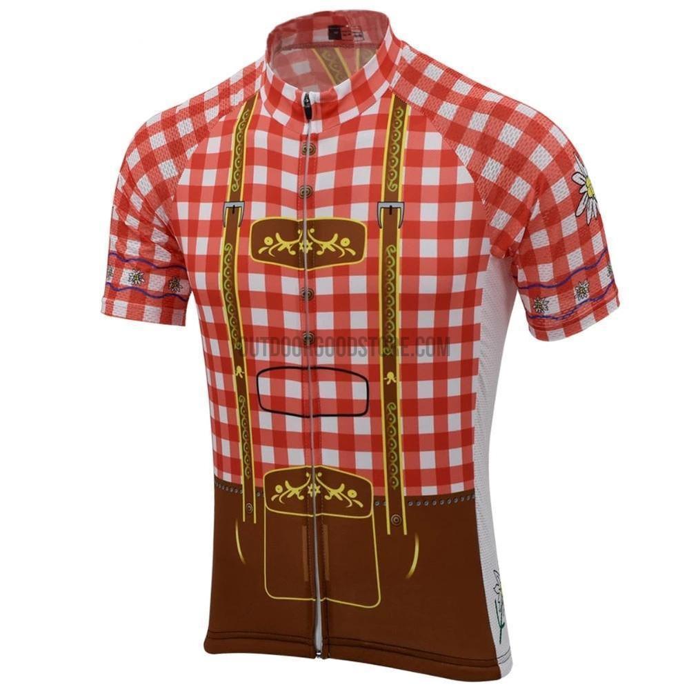 German Oktoberfest Lederhosen Retro Cycling Jersey-cycling jersey-Outdoor Good Store