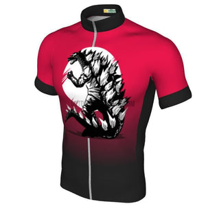 Godzilla Dinosaur Monster Cycling Jersey (Customizable)-cycling jersey-Outdoor Good Store