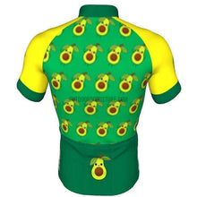 Green Avocado Fruit Retro Cycling Jersey (Customizable)-cycling jersey-Outdoor Good Store