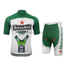 Green Beer Retro Cycling Jersey Kit-cycling jersey-Outdoor Good Store