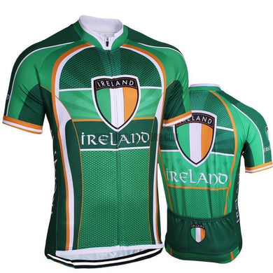 Green Ireland Cycling Jersey-cycling jersey-Outdoor Good Store