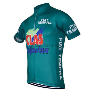 Green Retro Cycling Jersey-cycling jersey-Outdoor Good Store