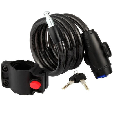 Heavy Duty Coiling Cable Cycling Bike Lock 1.2m/4ft-Bicycle Lock-Outdoor Good Store