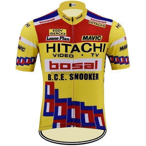 Hitachi Bosal Eddy Merckx Retro Cycling Jersey-cycling jersey-Outdoor Good Store