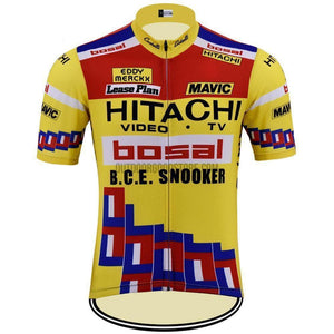 Hitachi Bosal Eddy Merckx Retro Cycling Jersey-cycling jersey-Outdoor Good Store