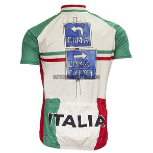 Italy Leaning Tower of Pisa Retro Cycling Jersey-cycling jersey-Outdoor Good Store