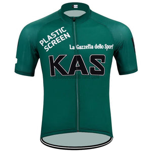 KAS Plastic Screen La Gazzeta Retro Cycling Jersey-cycling jersey-Outdoor Good Store