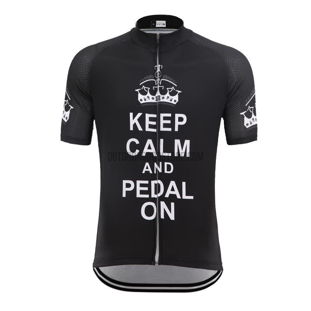 Keep Calm Pedal On Cycling Jersey-cycling jersey-Outdoor Good Store