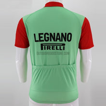 Legnano Pirelli Green Retro Cycling Jersey-cycling jersey-Outdoor Good Store