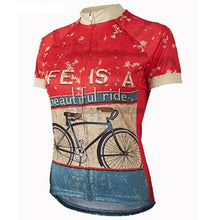 Life Is A Beautful Ride Vintage Retro Cycling Jersey-cycling jersey-Outdoor Good Store