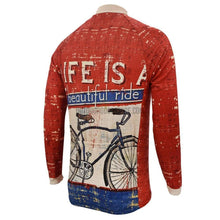 Life is a Beautiful Ride Long Sleeve Cycling Jersey-cycling jersey-Outdoor Good Store