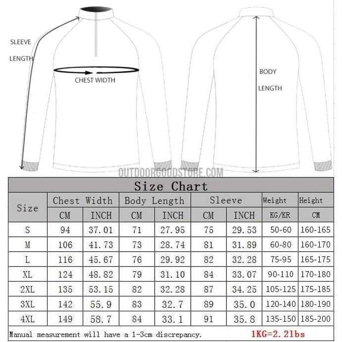 Long Sleeve Fishing Jerseys Shirts Quick Dry Sweat Wicking – Outdoor Good  Store