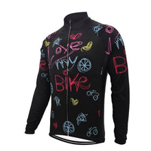 Love My Bike Long Sleeve Cycling Jersey-cycling jersey-Outdoor Good Store