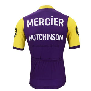 Mercier Hutchinson Purple Retro Cycling Jersey-cycling jersey-Outdoor Good Store
