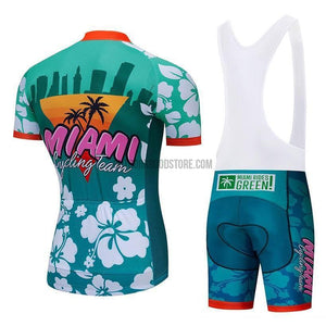 Miami Retro Cycling Jersey Bib Kit-cycling jersey-Outdoor Good Store