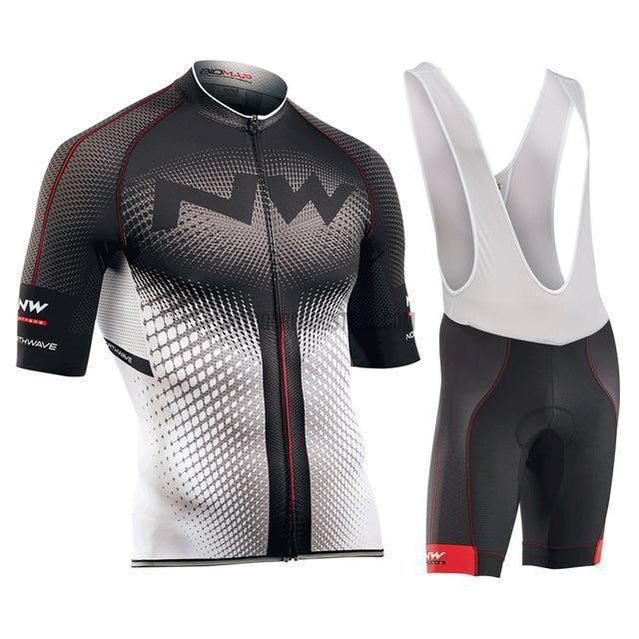 NW Retro Short Cycling Jersey Kit-cycling jersey-Outdoor Good Store