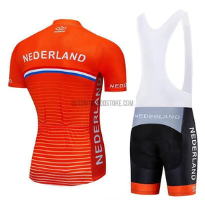 Nederland Netherlands Pro Retro Short Cycling Jersey Kit-cycling jersey-Outdoor Good Store