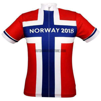 Norway 2018 Retro Cycling Jersey-cycling jersey-Outdoor Good Store