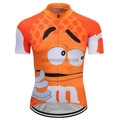 Orange M&M Retro Cycling Jersey-cycling jersey-Outdoor Good Store