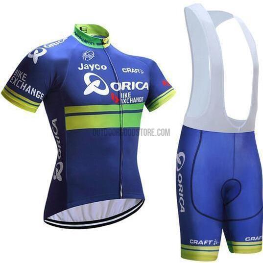 Orica Retro Cycling Short Jersey Kit-cycling jersey-Outdoor Good Store