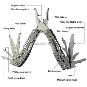 Outdoor Survival Multi Tool Knife Pliers Screwdriver Fishing Scaler-Outdoor Tools-Outdoor Good Store
