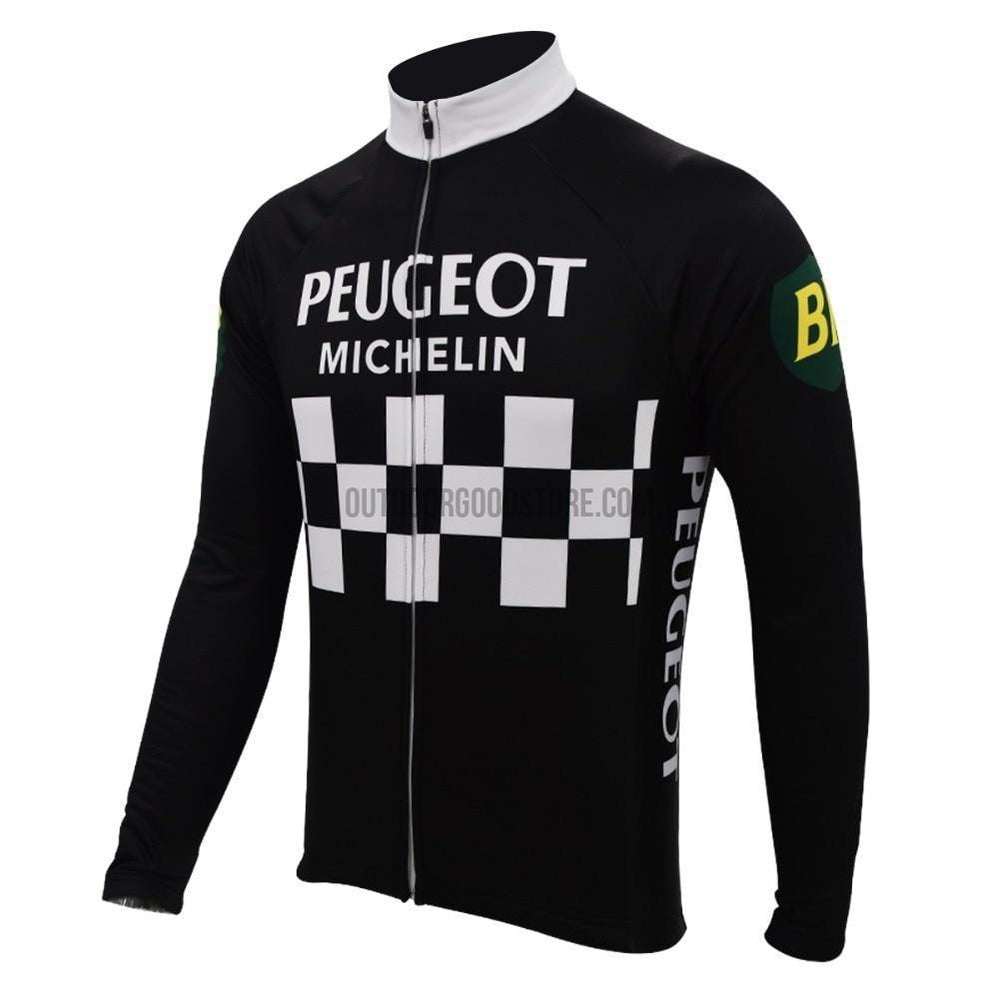PEUGEOT Long Sleeve Cycling Jersey-cycling jersey-Outdoor Good Store