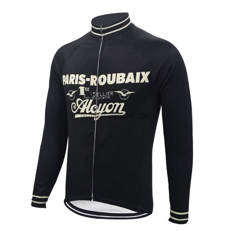 Paris Roubaix Alcyon Long Sleeve Cycling Jersey-cycling jersey-Outdoor Good Store
