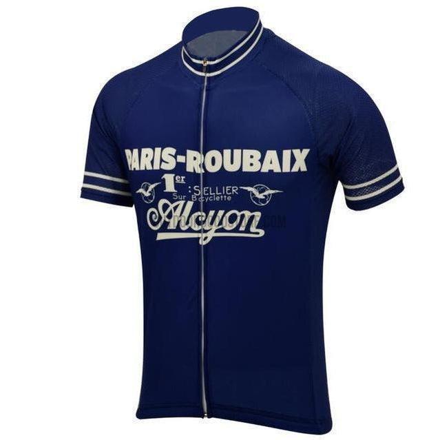 Paris Roubaix Alcyon Retro Cycling Jersey-cycling jersey-Outdoor Good Store