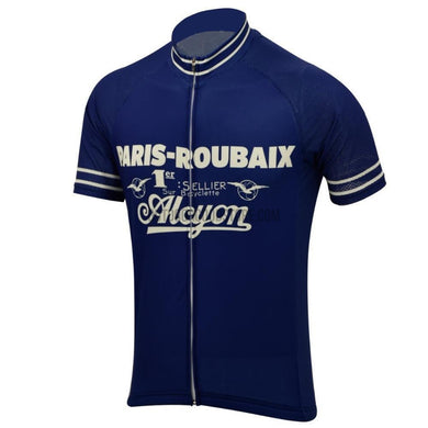 Paris Roubaix Alcyon Retro Cycling Jersey-cycling jersey-Outdoor Good Store
