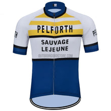 Pelforth Sauvage Lejeune Retro Cycling Jersey-cycling jersey-Outdoor Good Store
