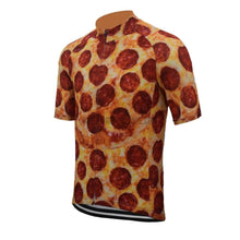 Pepperoni Cheese Pizza Retro Funny Cycling Jersey-cycling jersey-Outdoor Good Store
