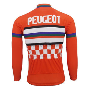 Peugeot AVC Nimes Long Sleeve Cycling Jersey-cycling jersey-Outdoor Good Store