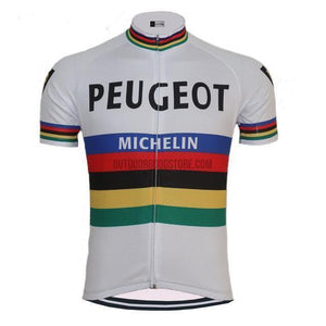 Peugeot Michelin Esso Shell Retro Cycling Jersey-cycling jersey-Outdoor Good Store
