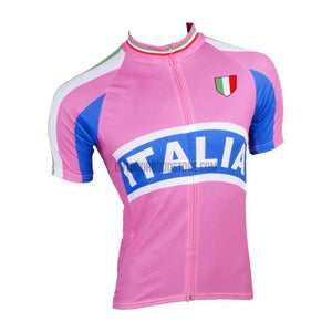 Pink Italia Retro Cycling Jersey-cycling jersey-Outdoor Good Store