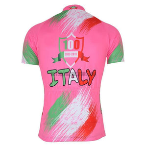 Pink Italy Retro Cycling Jersey-cycling jersey-Outdoor Good Store