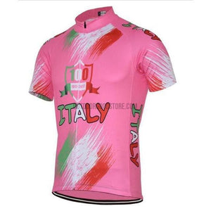Pink Italy Retro Cycling Jersey-cycling jersey-Outdoor Good Store