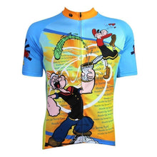 Popeye Sailor Man Blue Cycling Jersey-cycling jersey-Outdoor Good Store