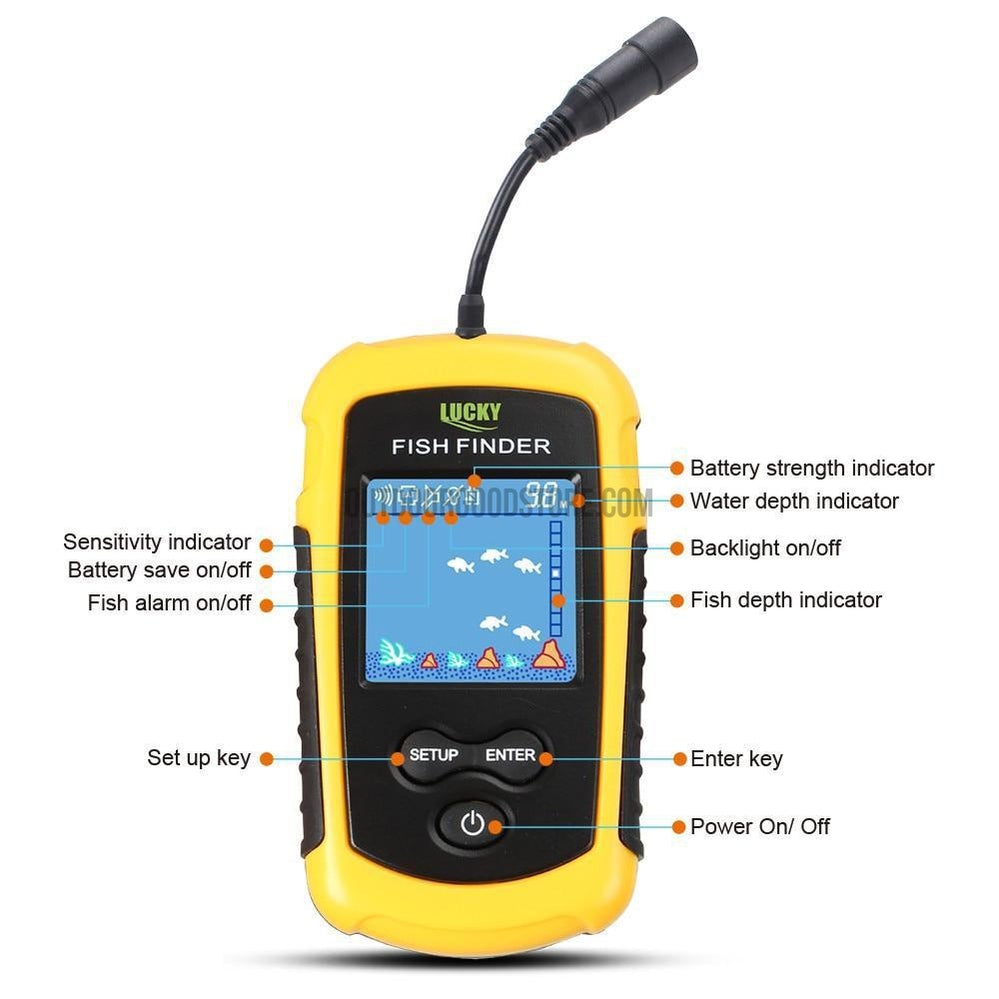 Portable Handheld Sonar Fish Finder LCD Display – Outdoor Good Store
